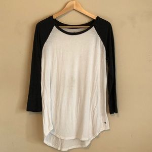 Soft & sexy 3/4 length baseball tee